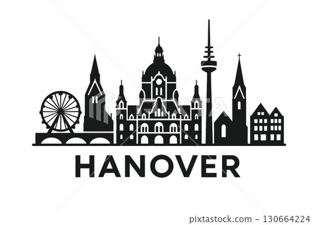 City skyline with iconic buildings and landmarks, Hanover City skyline with iconic buildings and landmarks, Hanover 130664224