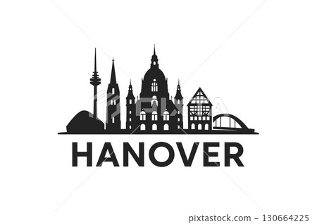 City skyline with iconic buildings and landmarks, Hanover City skyline with iconic buildings and landmarks, Hanover 130664225