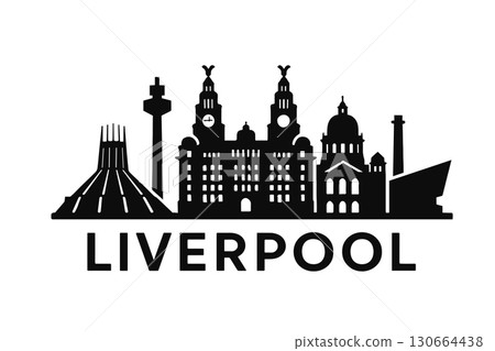 Liverpool city skyline with iconic buildings and landmarks Liverpool city skyline with iconic buildings and landmarks 130664438