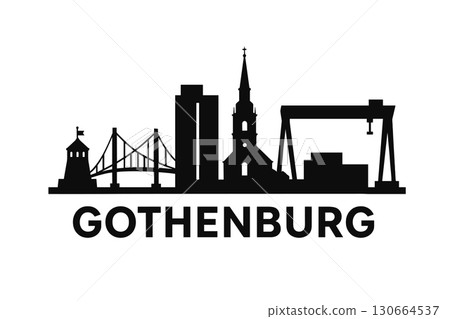 Gothenburg city skyline with iconic buildings and landmarks 130664537