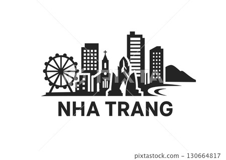 Nha Trang city skyline with iconic buildings and landmarks Nha Trang city skyline with iconic buildings and landmarks 130664817
