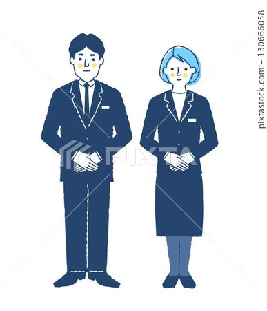 男性和女性葬禮承辦人和儀式工作人員 男性和女性葬禮承辦人和儀式工作人員 130666058