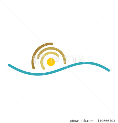 Abstract Sun Logo Template Illustration Design. Vector EPS 10. Abstract Sun Logo Template Illustration Design. Vector EPS 10. 130666103