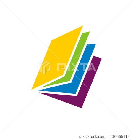 Stack of Paper Logo Template Illustration Design. Vector EPS 10. Stack of Paper Logo Template Illustration Design. Vector EPS 10. 130666114