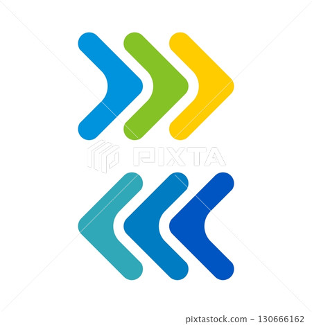 Arrow Colorful Logo Template Illustration Design. Vector EPS 10. 130666162