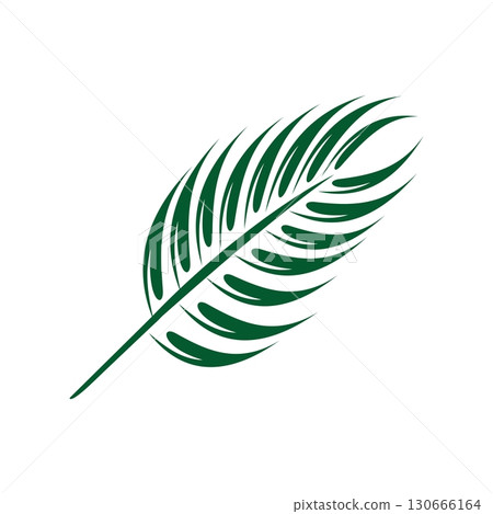 Palm Leaf Tropical Logo Template Illustration Design. Vector EPS 10. 130666164