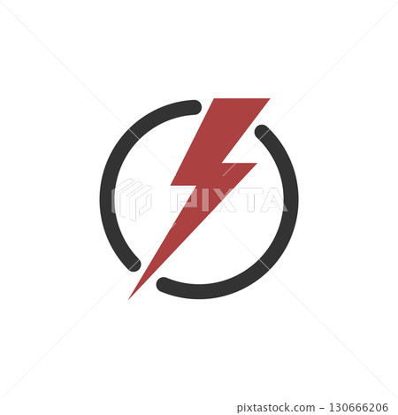 Energy or Power Icon Logo Template Illustration Design. Vector E 130666206
