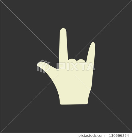 Rock On Symbol Icon Vector Logo Template Illustration Design. Ve Rock On Symbol Icon Vector Logo Template Illustration Design. Ve 130666254