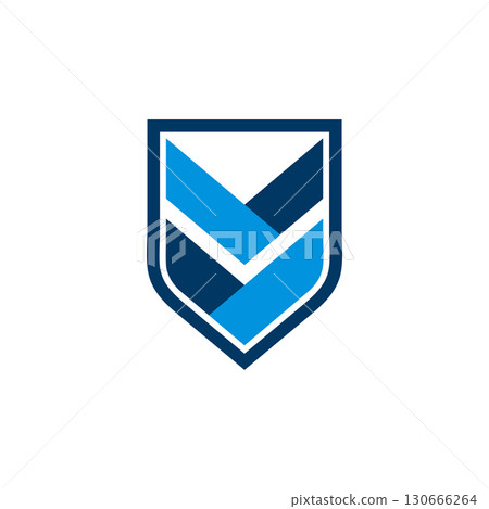 Arrow and Shield Logo Template Illustration Design. Vector EPS 1 130666264