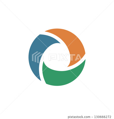 Abstract Circle Shutter of Camera Logo Template Illustration Des Abstract Circle Shutter of Camera Logo Template Illustration Des 130666272