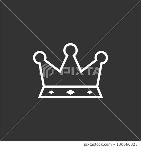 Heraldic Crown Logo Template Illustration Design. Vector EPS 10. Heraldic Crown Logo Template Illustration Design. Vector EPS 10. 130666325