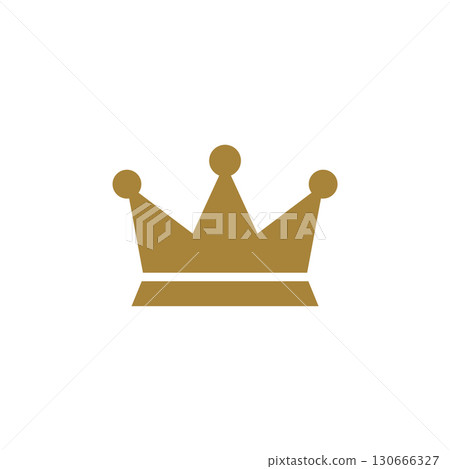 Heraldic Crown Logo Template Illustration Design. Vector EPS 10. 130666327