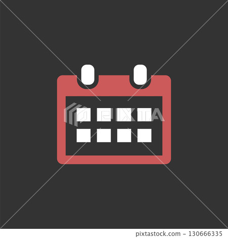 Calendar Schedule Icon Logo Template Illustration Design. Vector 130666335