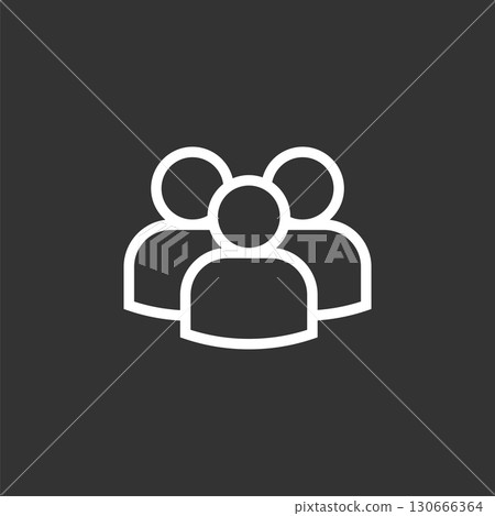 Employees Icon Logo Template Illustration Design. Vector EPS 10. 130666364