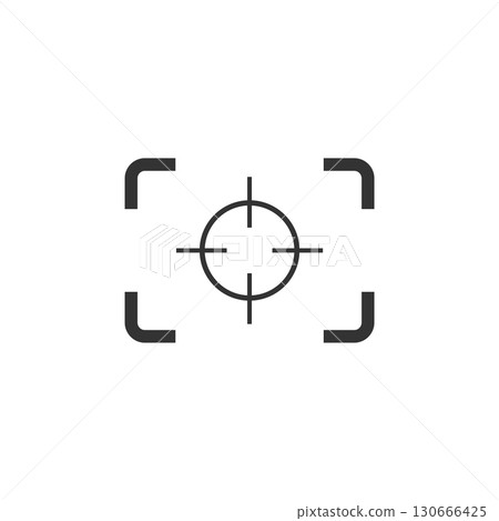 Focus Target Camera Logo Template Illustration Design. Vector EP 130666425
