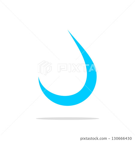 Abstract Ornamental Drop Water Logo Template Illustration Design 130666430