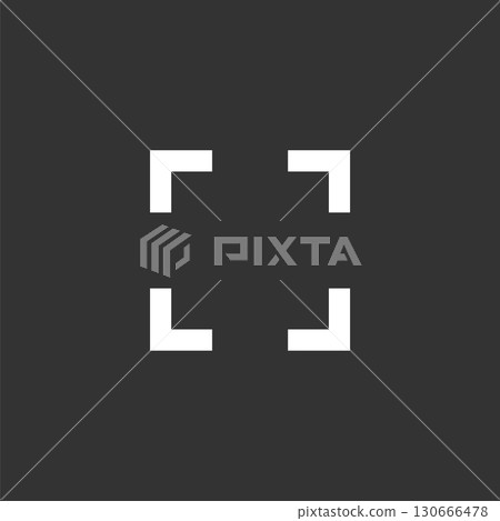 Square Full Screen Icon Logo Template Illustration Design. Vecto Square Full Screen Icon Logo Template Illustration Design. Vecto 130666478