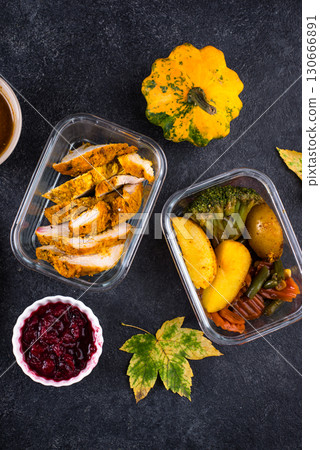 Leftover Thanksgiving day dinner food Leftover Thanksgiving day dinner food 130666891