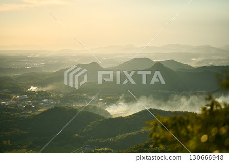Evening view from Mt. Hatsuka 130666948