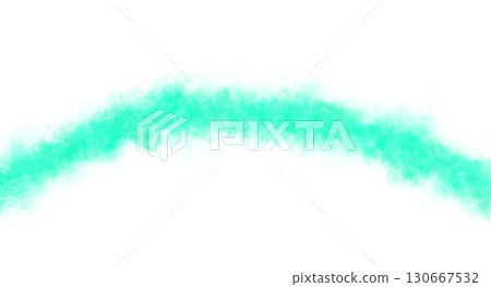 Turquoise or sea green arc of smoke, fog or steam on transparent background mockup template for special effects Turquoise or sea green arc of smoke, fog or steam on transparent background mockup template for special effects 130667532