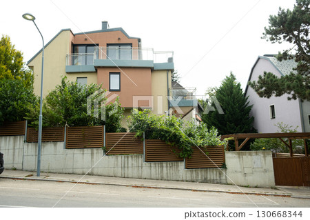 Beautiful European house. Modern architecture of Europe 130668344