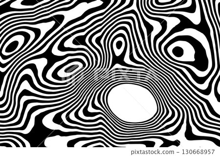 Abstract black and white flowing liquid stripes. Modern dynamic wave background. Eps 10 Abstract black and white flowing liquid stripes. Modern dynamic wave background. Eps 10 130668957