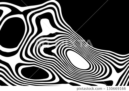 Mesmerizing monochrome pattern with swirling liquid waves and psychedelic design. Eps 10 Mesmerizing monochrome pattern with swirling liquid waves and psychedelic design. Eps 10 130669166