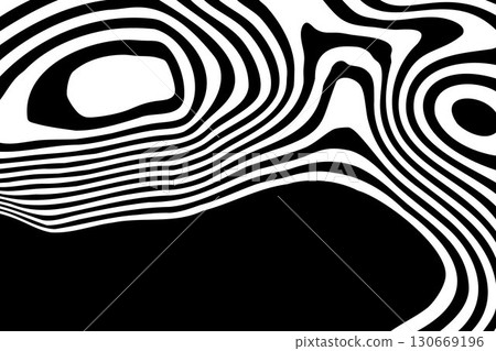 Modern graphic design featuring contrasting black and white flowing stripes. Eps 10 Modern graphic design featuring contrasting black and white flowing stripes. Eps 10 130669196