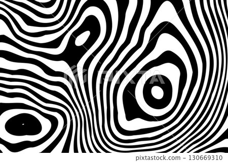 Stylish monochrome texture. Abstract liquid pattern for fashion, web, and branding. Eps 10 130669310