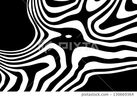 Creative design element. Abstract monochrome liquid flow for web and presentations. Eps 10 130669364