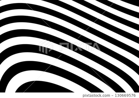 Minimalist striped backdrop. Abstract black and white design with clean, flowing lines. Eps 10 130669576