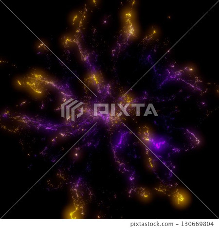 3d rendering. Glowing fluid particles dynamic flow. Futuristic fluid design. 3d rendering. Glowing fluid particles dynamic flow. Futuristic fluid design. 130669804