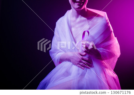 The Hope Of A Woman Fighting Tumor  130671176