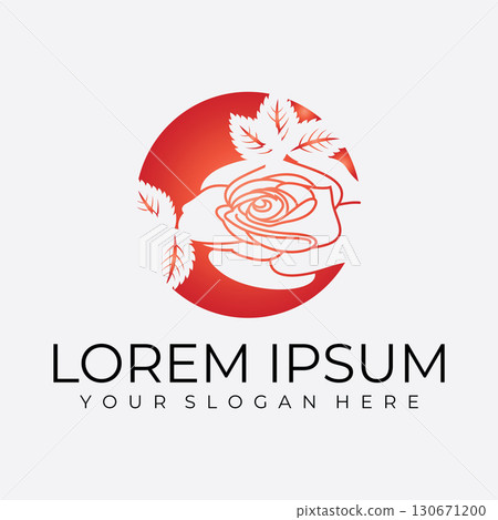Rose logo vector illustrations design icon template Rose logo vector illustrations design icon template 130671200