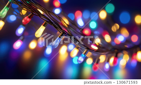 christmas lights glowing holiday celebration christmas lights glowing holiday celebration 130671593