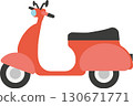 scooter vector illustration flat element 130671771