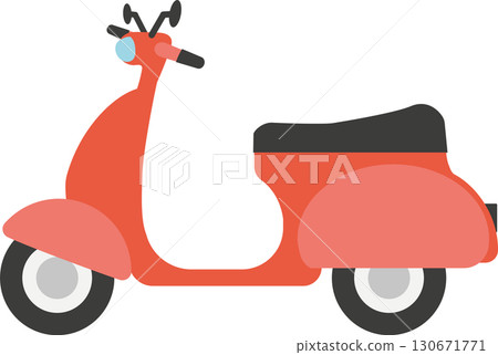 scooter vector illustration flat element 130671771