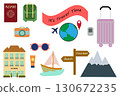 Travel Icon Element Illustration. Decoration for holiday, summer, tourism theme 130672235