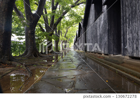 [Sakata City, Yamagata Prefecture] Sankyo Warehouse (Low-Temperature Storage Warehouse) During Rainy Weather 130672278