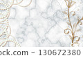 Marble, pearl and gold object background 130672380