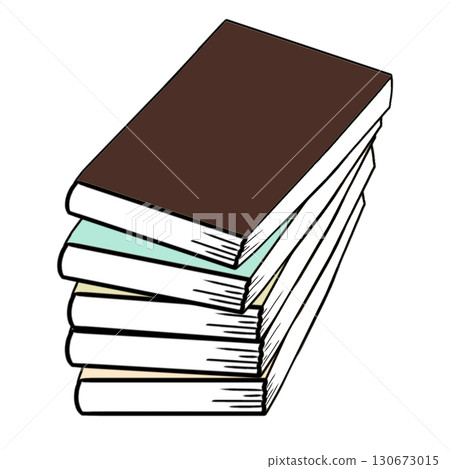 Stacked books simple Stacked books simple 130673015
