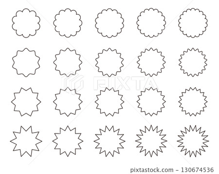 向量插圖集簡單的圓形框架。框架、標題、標題、圓圈、圓形 130674536