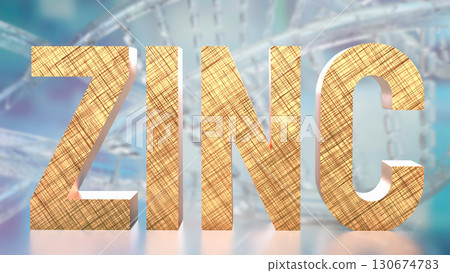 The  Zinc on DNA Background for Sci or Health concept 3d Rendering. 130674783