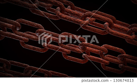 The Rusty Chain for Abstract or Business Background concept 3d Rendering. The Rusty Chain for Abstract or Business Background concept 3d Rendering. 130674813