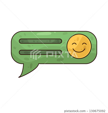 illustration of Emoji in chat illustration of Emoji in chat 130675092
