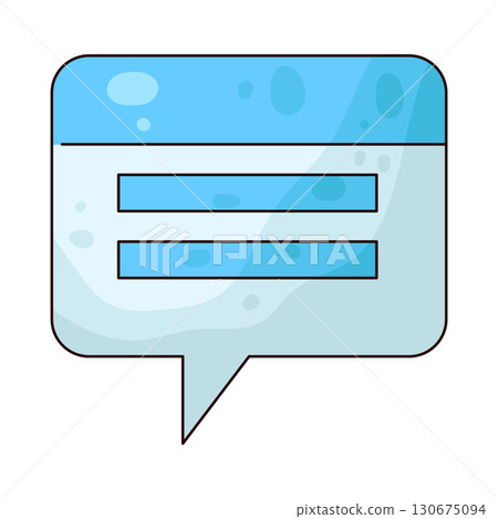 illustration of Chat bubble illustration of Chat bubble 130675094