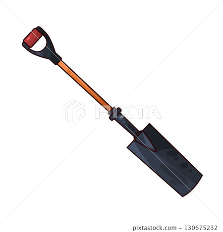 illustration of shovel 130675232