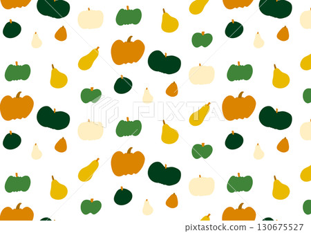 Various pumpkin pattern materials 130675527
