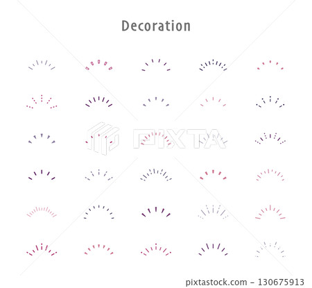 Awareness Accent Sunburst Concentrated Line Semicircle Illustration Vector Set Variation Material Back Awareness Accent Sunburst Concentrated Line Semicircle Illustration Vector Set Variation Material Back 130675913