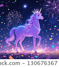 A stylish and elegant unicorn 130676367